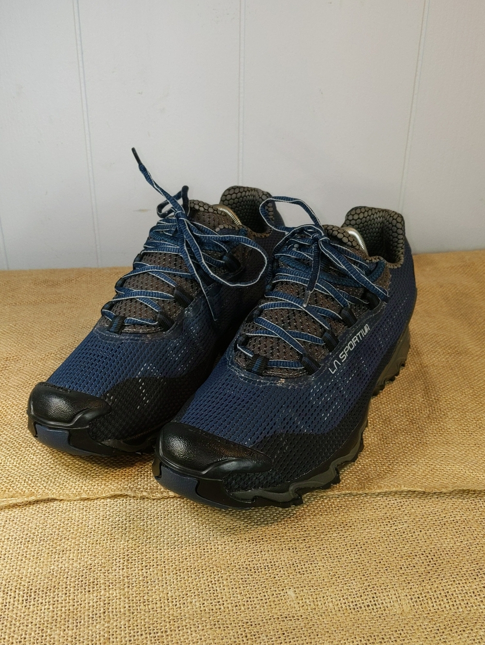 La Sportiva Wildcat Trail Running Shoes Men's Sz 10.5, Blue/Black/Grey
